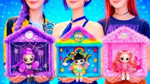 K-Pop Охотницы на Демонов_ Рок, Милый и Радужный домик! DIY с LaLiLu!