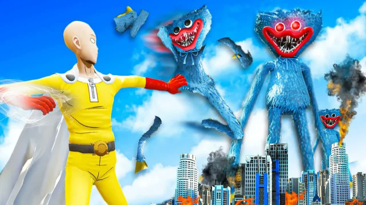 One Punch Man против нашествия Huggy Wuggy в GTA 5