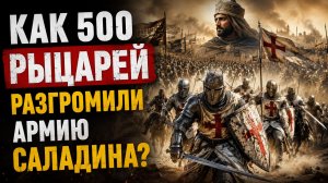 Как 500 рыцарей разгромили армию Саладина?