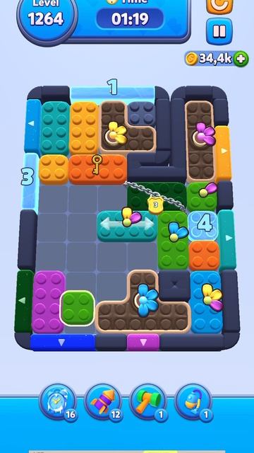 Color Block Jam 1264 уровень