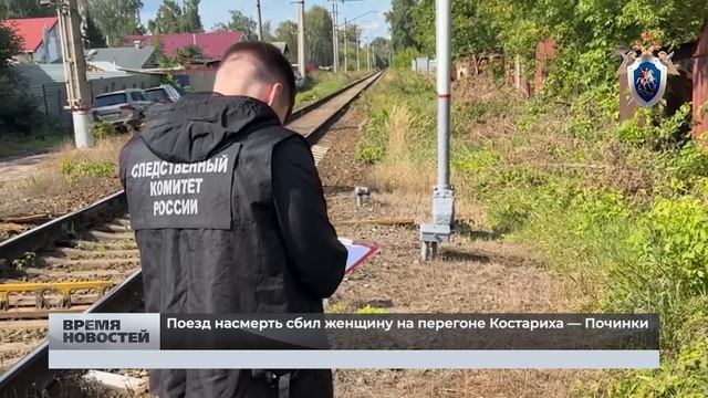 Поезд насмерть сбил женщину на перегоне Костариха — Починки