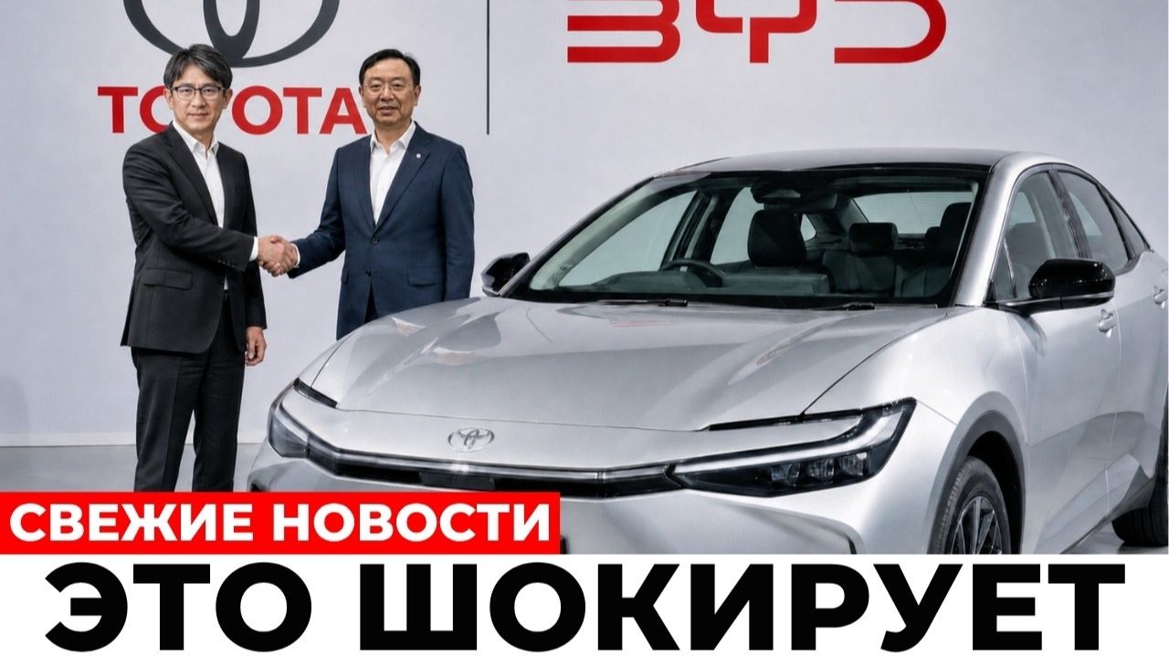 Историческая сделка Toyota и BYD только что встряхнула всю индустрию электромобилей