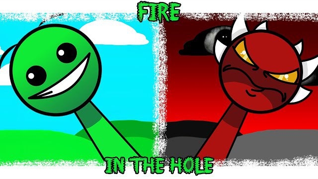 МОЙ СПРУНКИ ОС: FIRE IN THE HOLE ИЗ GEOMETRY DASH! 🔥😱