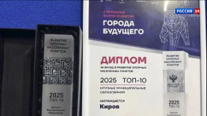 В развитии опорных населенных пунктов Киров вошёл в десятку лучших городов России