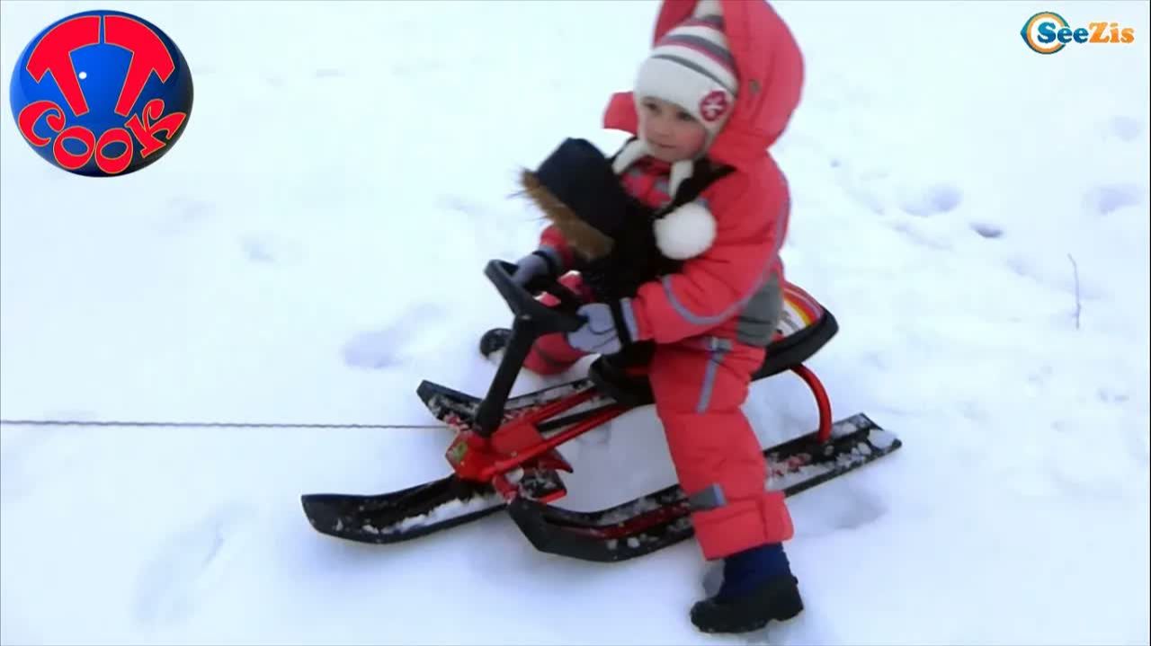 ✔ Кукла Беби Борн и Ярослава — прогулка на санях   Doll Baby Born With Yaroslava Sleigh Ri
