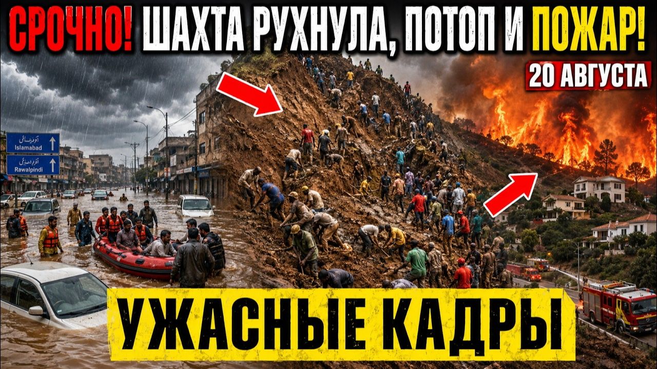 Новости Сегодня 20.08.2026 - ЧП Мира❗ События Дня❗ Россия❗ Катаклизмы❗ Стихия❗ Ужасные кадры❗ Потопы