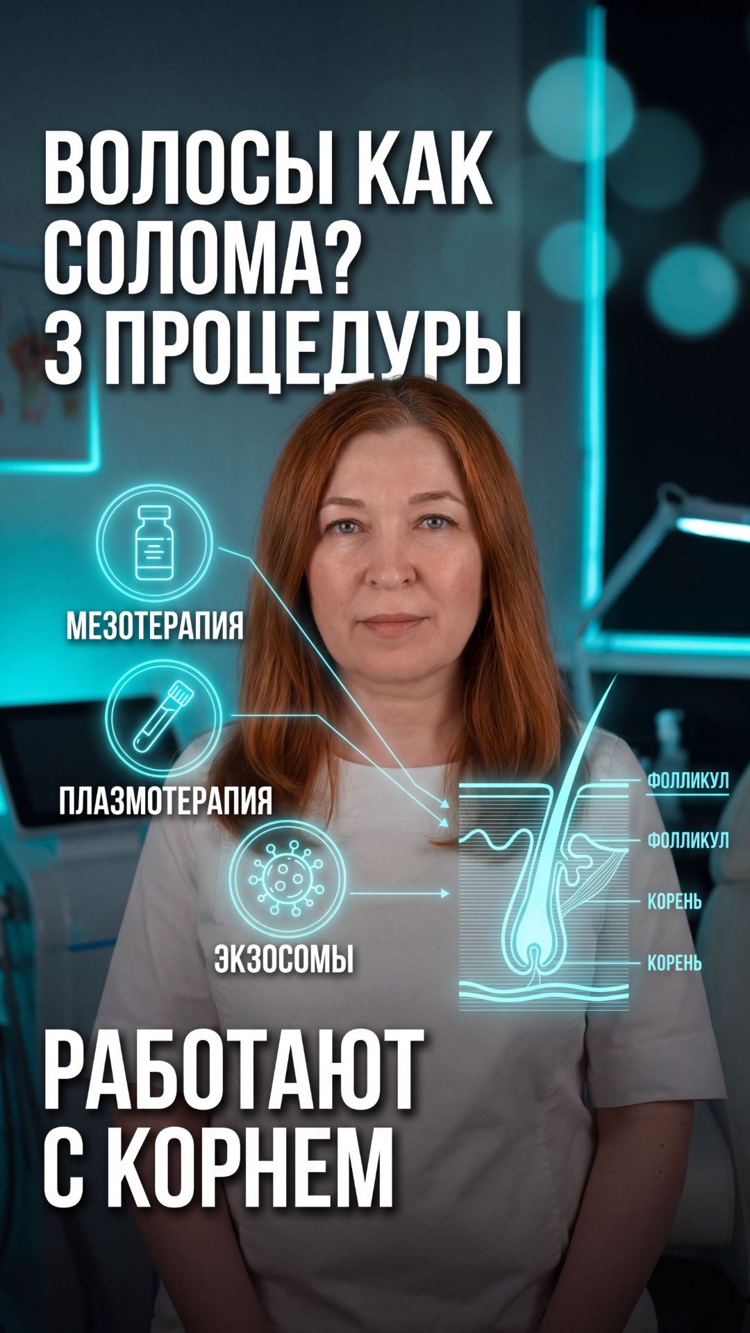 Волосы как солома? 🧬 Это не про длину — это про корень