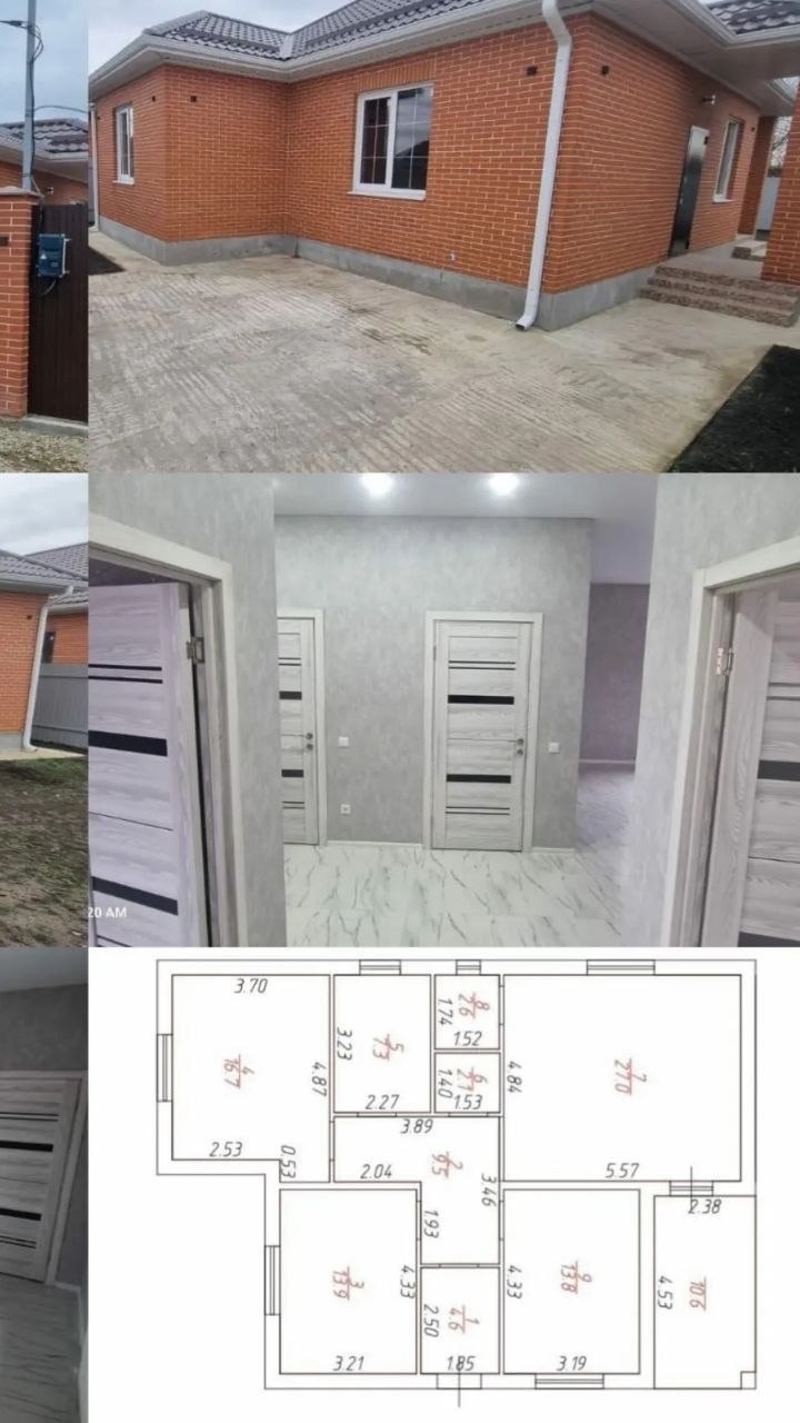 🌇КРАСНОДАР, 🏘СТ. ЕЛИЗАВЕТИНСКАЯ 🏡КОТТЕДЖ 112 М2  🌳4 СОТКИ.