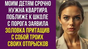 Моим детям срочно нужна квартира поближе к школе с порога заявила золовка притащив с собой троих