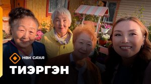 «Тиэргэн»  Уулаах Аан олохтоохторо Прасковья Ильинична помидор олордуутун,  (20.08.26)