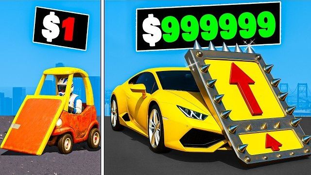 Mega Ramp Car в GTA 5 от 1 до 1 000 000 долларов