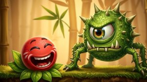 РЕД БОЛ 4 🤗  новые достижения и ЛЕСНОЙ БОСС 💪 смотреть красный шарик игра как мультик #2