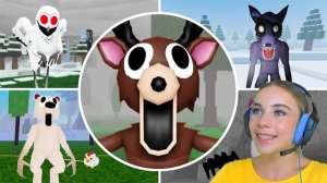 99 ДНЕЙ ВЫЖИВАНИЯ В ЛЕСУ С СОВОЙ, ОЛЕНЕМ, ВОЛКОМ, МЕДВЕДЕМ, КОТОМ, ЛОСЕМ в ROBLOX!