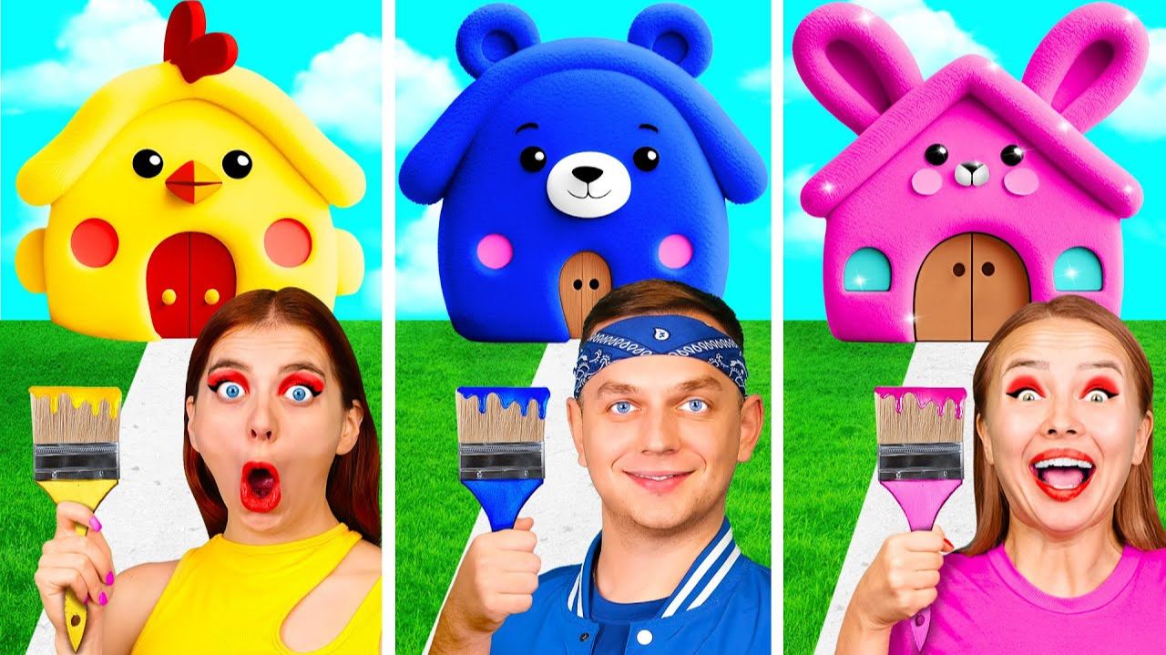Домики Одного Цвета Челлендж # Сумасшедший Челлендж от Fun Challenge