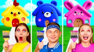 Домики Одного Цвета Челлендж # Сумасшедший Челлендж от Fun Challenge