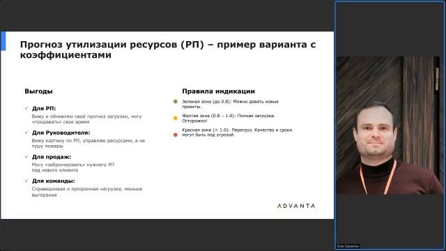 Вебинар ADVANTA: Эффективное управление проектными ресурсами