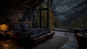 УЮТНАЯ СПАЛЬНЯ И ЗВУКИ ДОЖДЯ 🌧️ ШУМ ДОЖДЯ ДЛЯ СНА