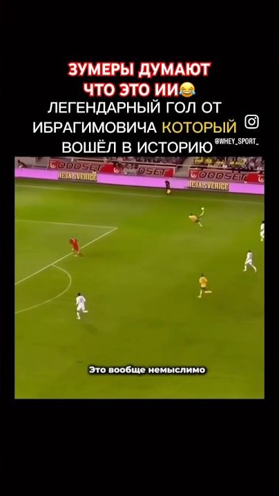 Легендарный гол шедевр Ибрагимовича через себя с 30 метров🔥😍