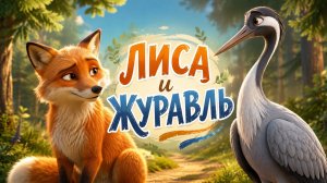 Лиса и Журавль 🦊🪶 | Cказка для детей | Аудиосказка