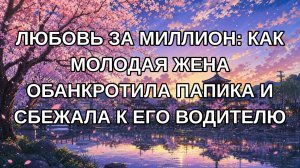 ЛЮБОВЬ ЗА МИЛЛИОН: КАК МОЛОДАЯ ЖЕНА ОБАНКРОТИЛА ПАПИКА И СБЕЖАЛА К ЕГО ВОДИТЕЛЮ