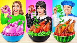 Кулинарный Челлендж_ Уэнсдей Против Бабушки _ Кто Победит в Битве на Кухне