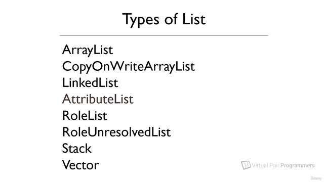S20.E99 - The 8 Different List Implementations
