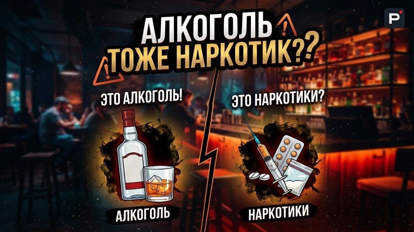 Алкоголь тоже наркотик?