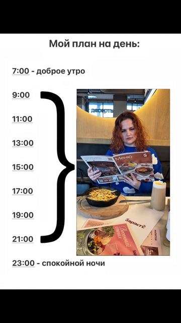 Мой идеальный план на день