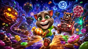 Бегущий Том за конфетами | игра #томиконфеты.