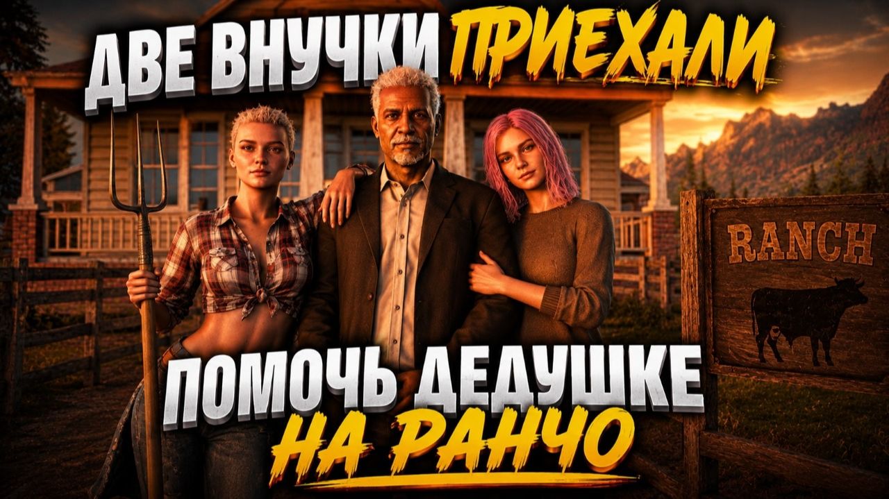 ◆◆◆ ДВЕ ВНУЧКИ СПАСАЮТ РАНЧО Дедушки! | Ranch Simulator ◆◆◆