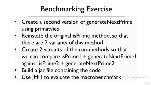 S19.E95 - Instructions For Exercise 2 (use JMH To Macrobenchmark The Project)