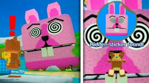 Гигантский розовый кролик со спрятанной наклейкой? - Прохождение игры Super Bear Adventure