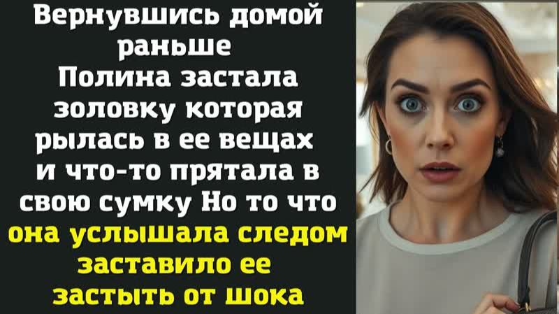 Вернувшись домой раньше Полина застала золовку которая рылась в ее вещах и что-то прятала в свою