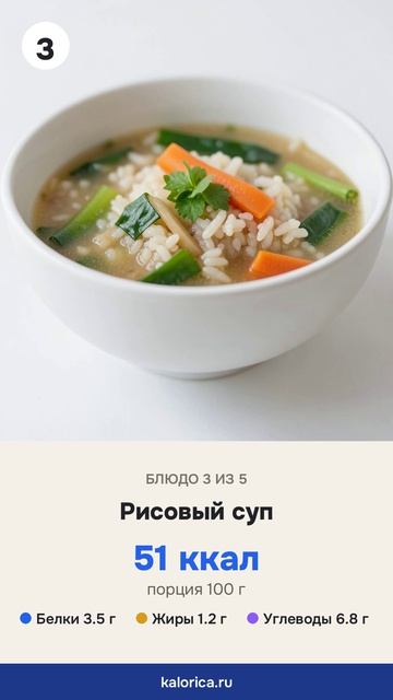 Супы до 85 калорий — честный расчёт