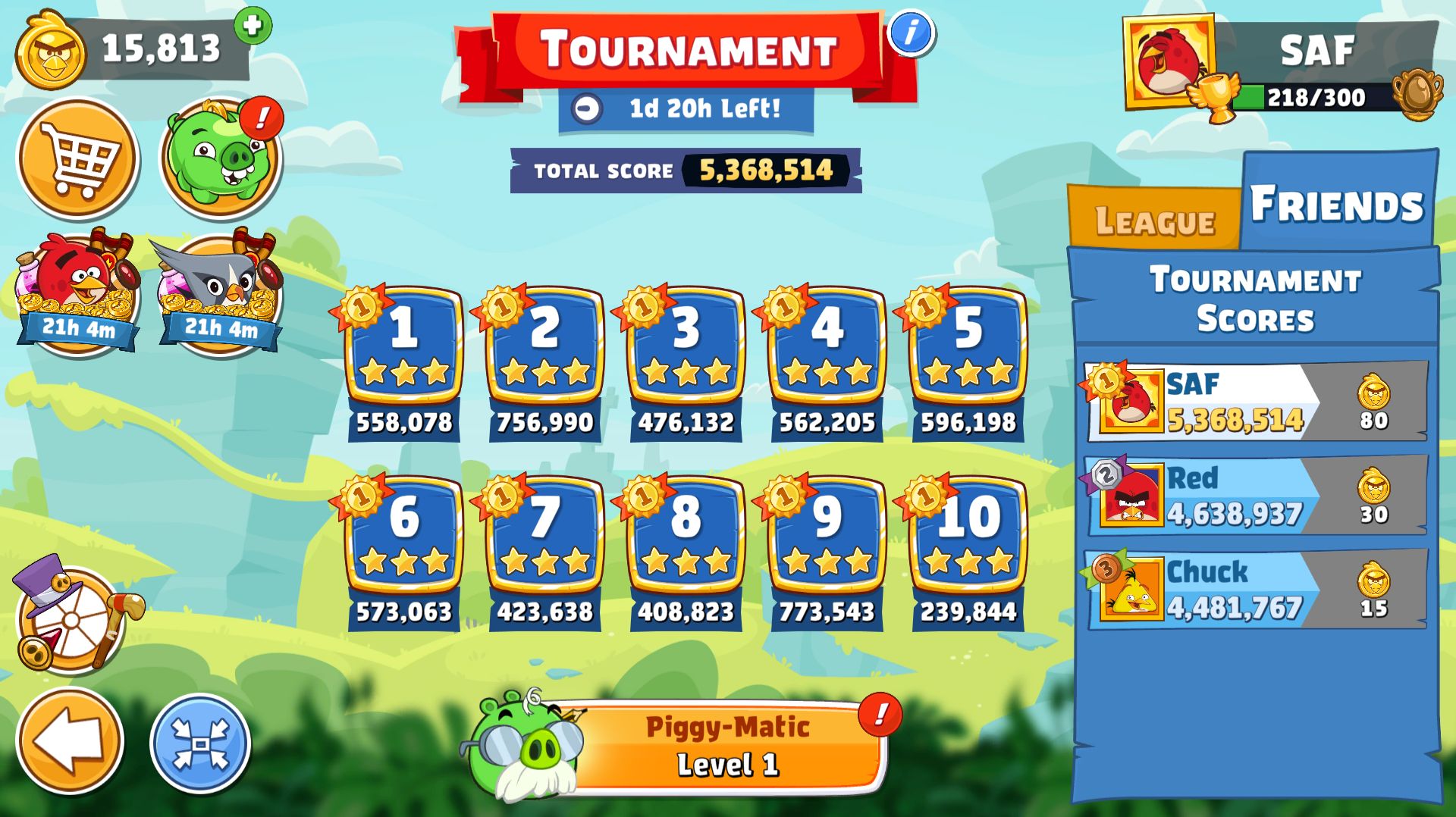 Angry Birds Friends. Турнир (20.08.2026). Все уровни 3 звезды. Прохождение от SAFa.