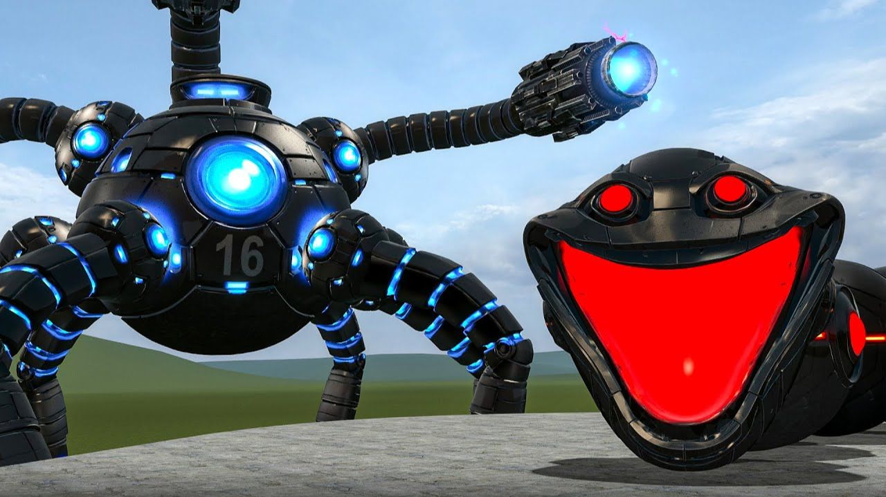 OMNIWORM ПРОТИВ НОВОГО ЭЛЕКТРИЧЕСКОГО OMNIDROID V.16! — Суперсемейка Роблокс в Garry’s Mod