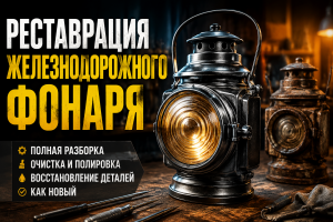 Реставрация винтажного железнодорожного фонаря 1950-х годов
