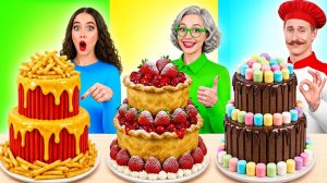 Кулинарный Челлендж# Я против Бабушки # Удивительные Лайфхаки с Едой от