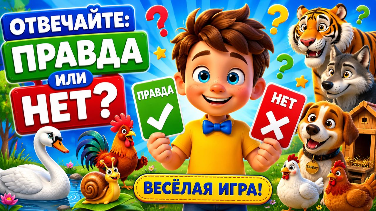 ОТВЕЧАЙТЕ: ПРАВДА ИЛИ НЕТ? 🧠 ВЕСЁЛАЯ ИГРА