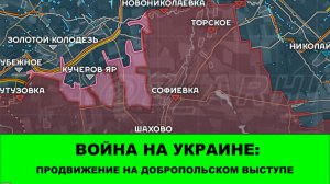 20.08 Война на Украине: Продвижение на Добропольском выступе.