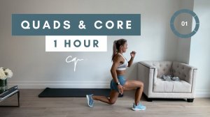 Caroline Girvan - 1 Hour QUADS AND CORE WORKOUT at Home | Day One of Five