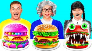 Кулинарный Челлендж# Уэнсдей МакДональдс против Бабушки от Fun Challenge