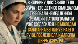 Дети богача требовали кремации. Но санитарка, взглянув на его руки, побледнела и заперла дверь!