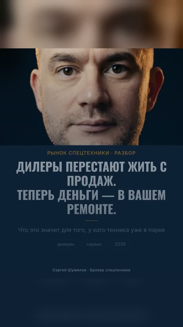 Рынок ДСТ упал на 30% — дилеры уходят в сервис