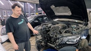 Рабочие будни или нашествие W222 диагностика и ремонт ГРМ M176