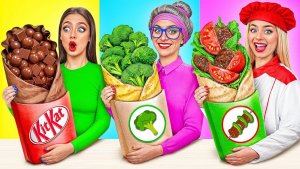 Кулинарный Челлендж_ Я против Бабушки _ Фантастические Лайфхаки с Едой