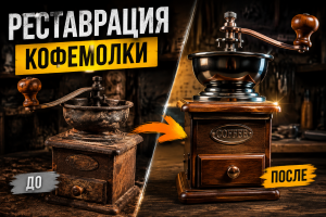 Реставрация ржавой кофемолки: невероятное преображение