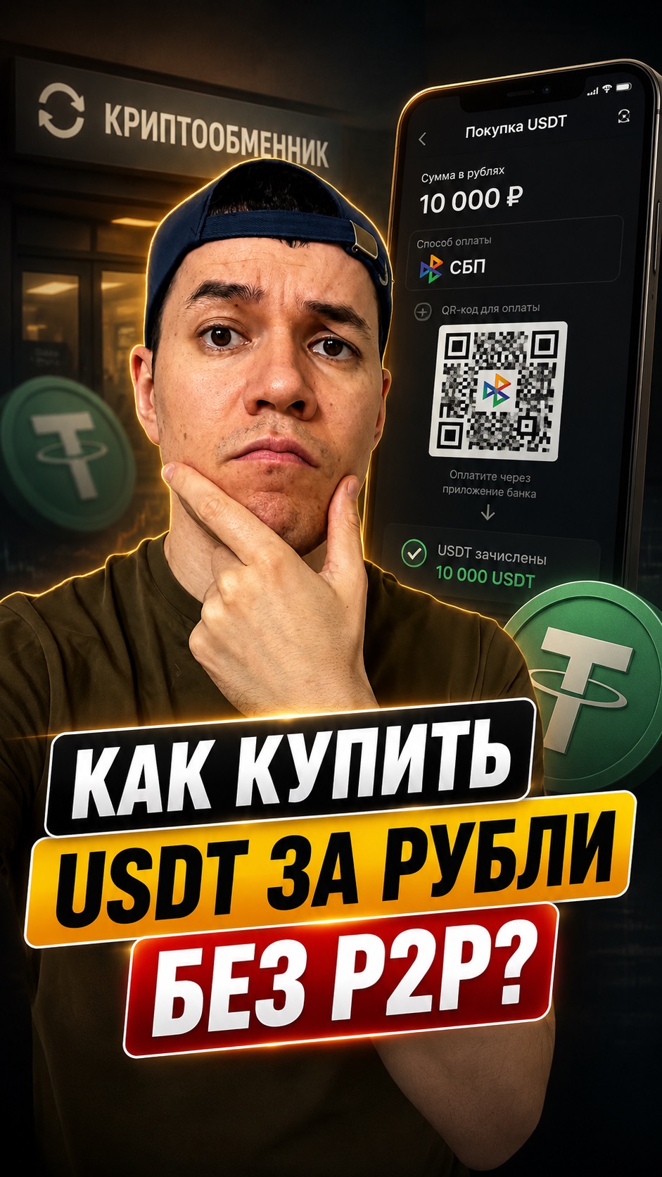 Как купить USDT за рубли без P2P?