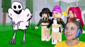 ОХОТНИЦЫ НА ДЕМОНОВ В 99 ДНЕЙ ВЫЖИВАНИЯ В ЛЕСУ С АЛЁНОЙ в ROBLOX!