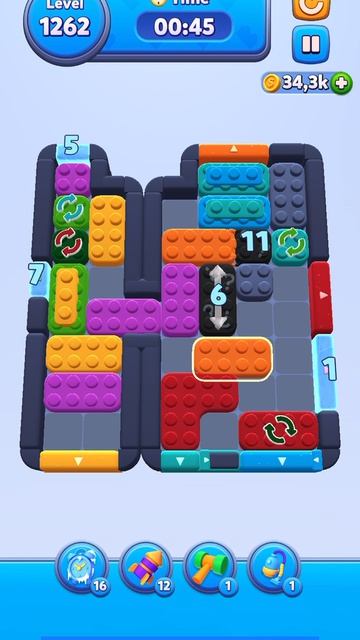 Color Block Jam 1262 уровень